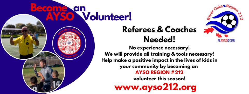 Referees and Coaches Needed!